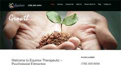 Desktop Screenshot of equinoxtherapeutic.com